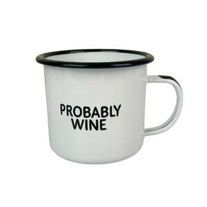 Swag Brewery Tin Metal Coffee Mug Probably Wine Humor Funny Women's Party Gift